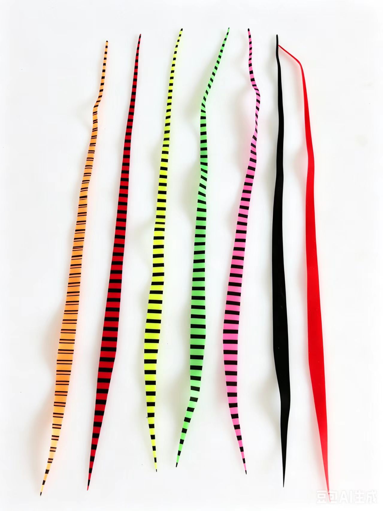 Fishing Lure Buzzbait - 100 pcs 8 Colors Silicone Skirts