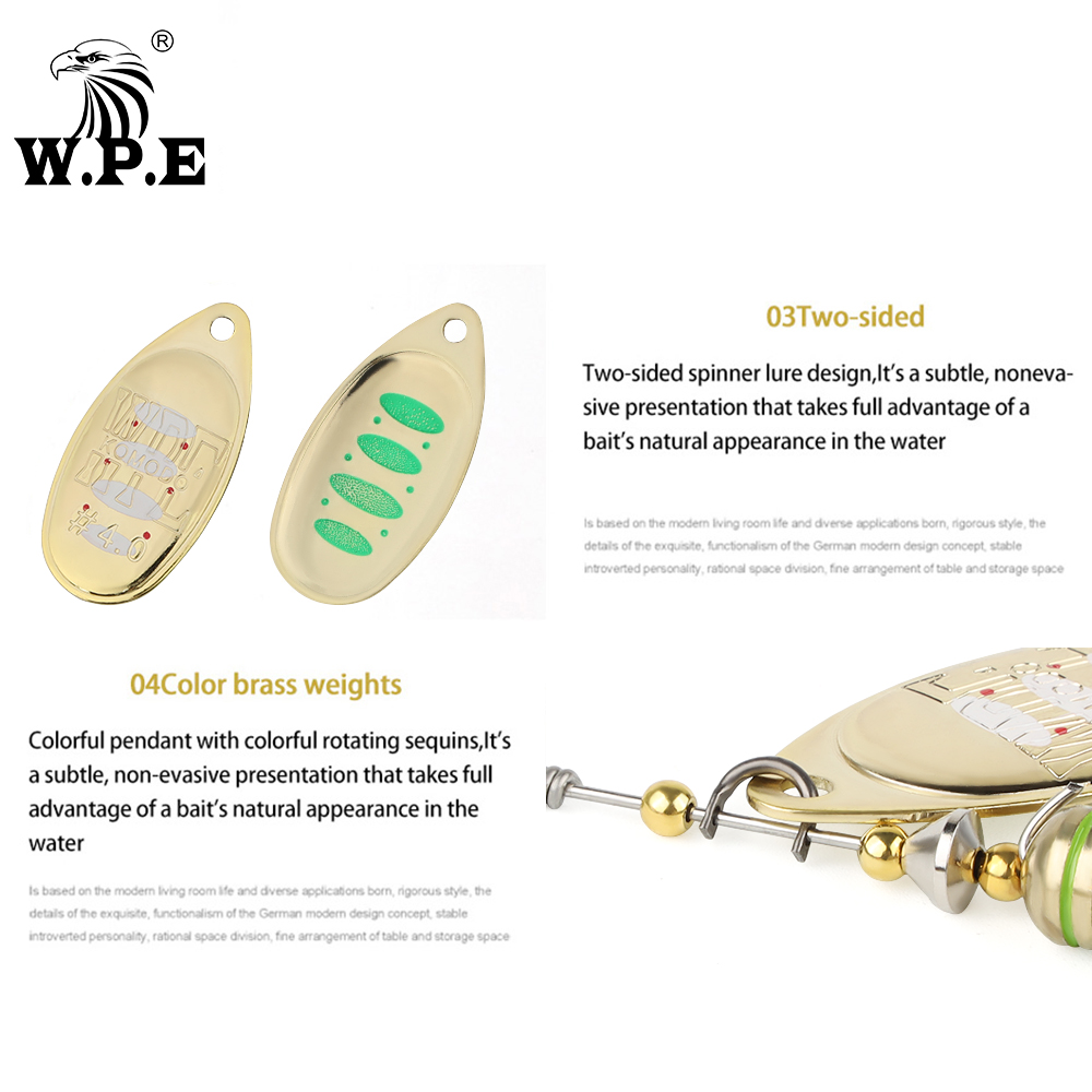 W.P.E KOMODO Spinner Lure 2pcs - огляд і ціна Fishing Lure Spinnerbait
