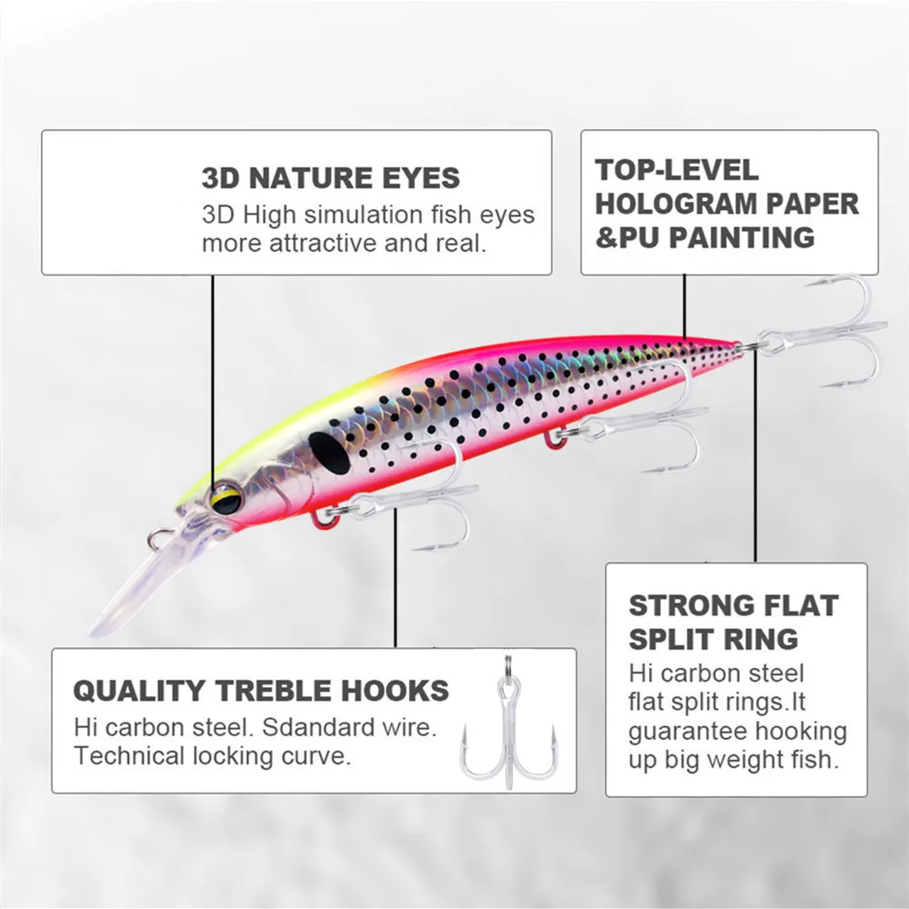 GREENSPIDER Heavy Weight Minno - огляд і ціна Fishing Lure Jerkbait
